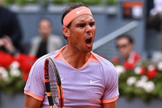 Tênis: Rafael Nadal vence argentino e avança às oitavas do Masters 1000 de Madri