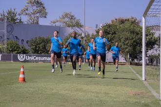 Com desfalques, Grêmio volta a treinar no CT do Corinthians após 15 dias