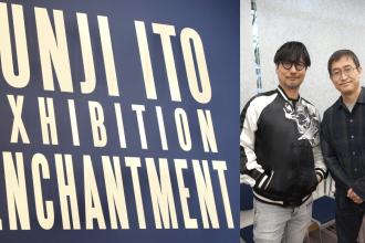 Hideo Kojima visita exposição do mangaka Junji Ito