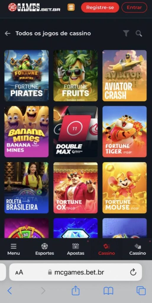 melhor cassino mcgames