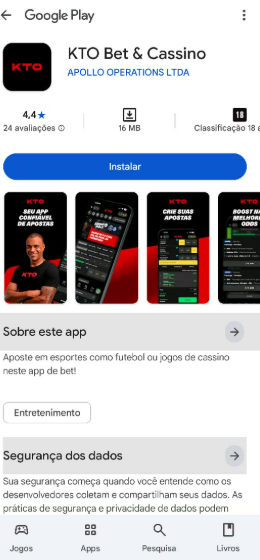 Imagem da tela do app KTO ao se cadastrar e usar o c&oacute;digo promocional KTO