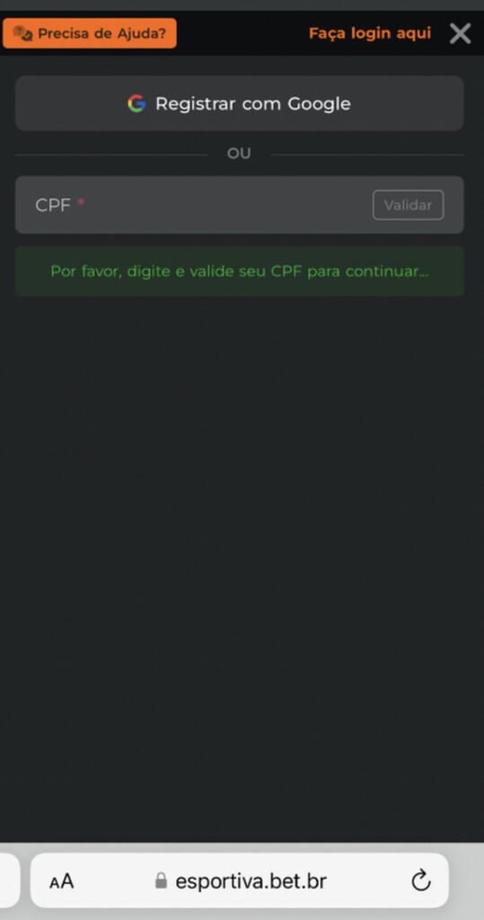 registro esportiva bet 