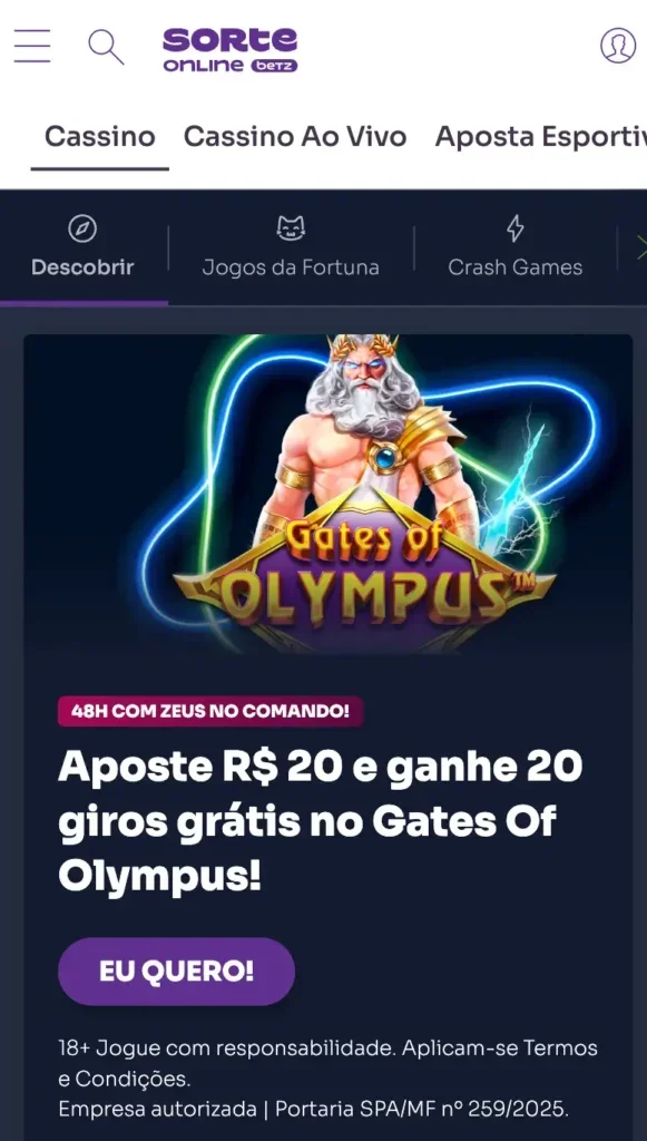 sorte online melhores cassinos online