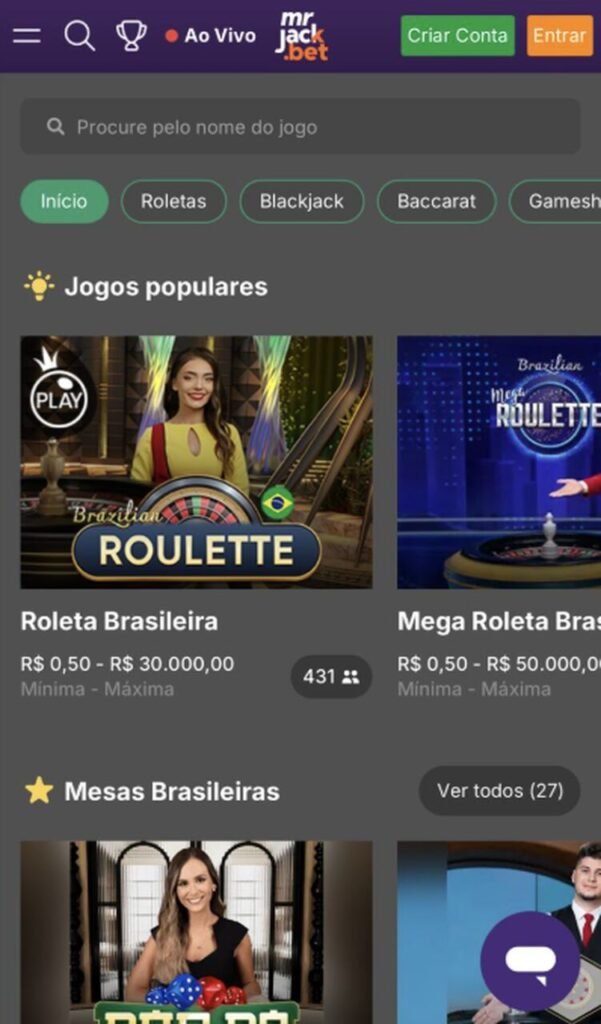 mrjack bet cassino ao vivo