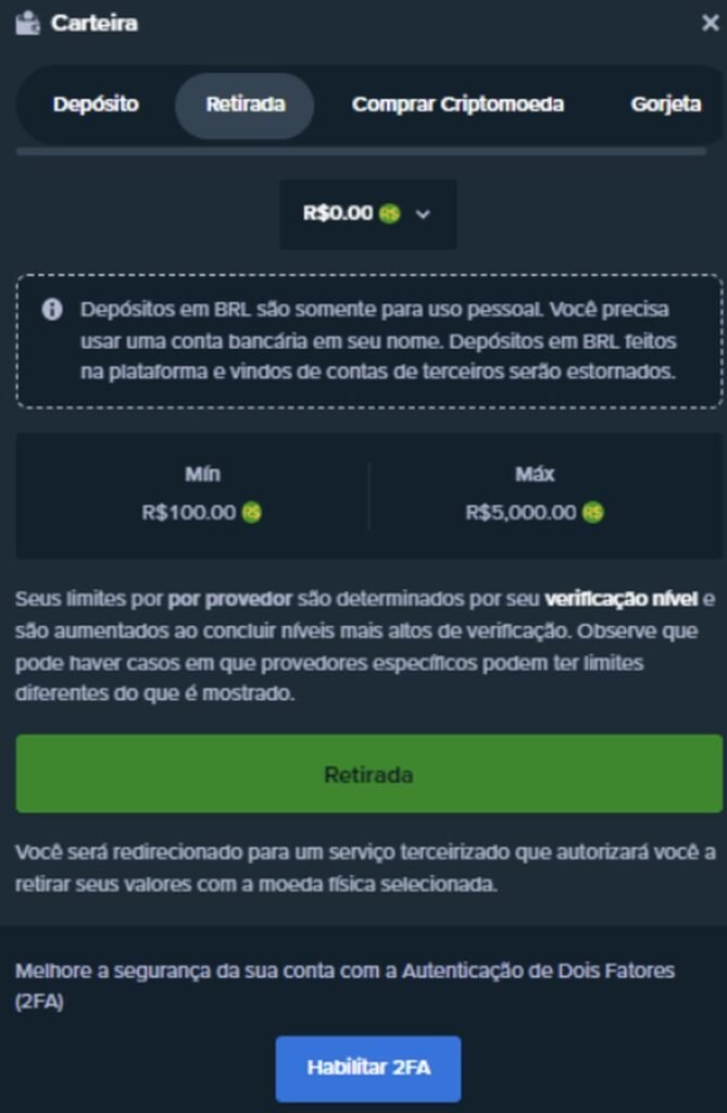 pagamentos na stake 