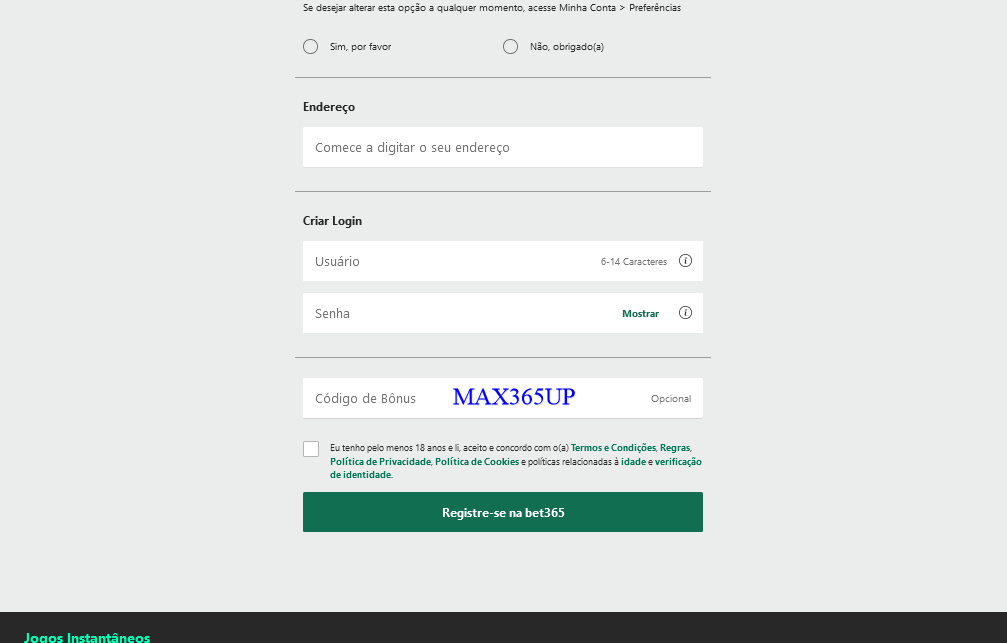 Código bônus bet365: Aproveite o código MAXLANCE