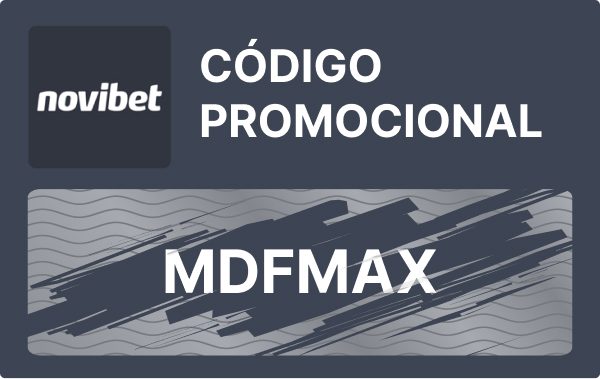 Código promocional Novibet “MDFMAX“: até R$ 500!