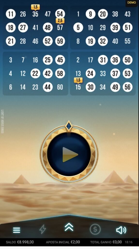 bingo em vídeo jogar online