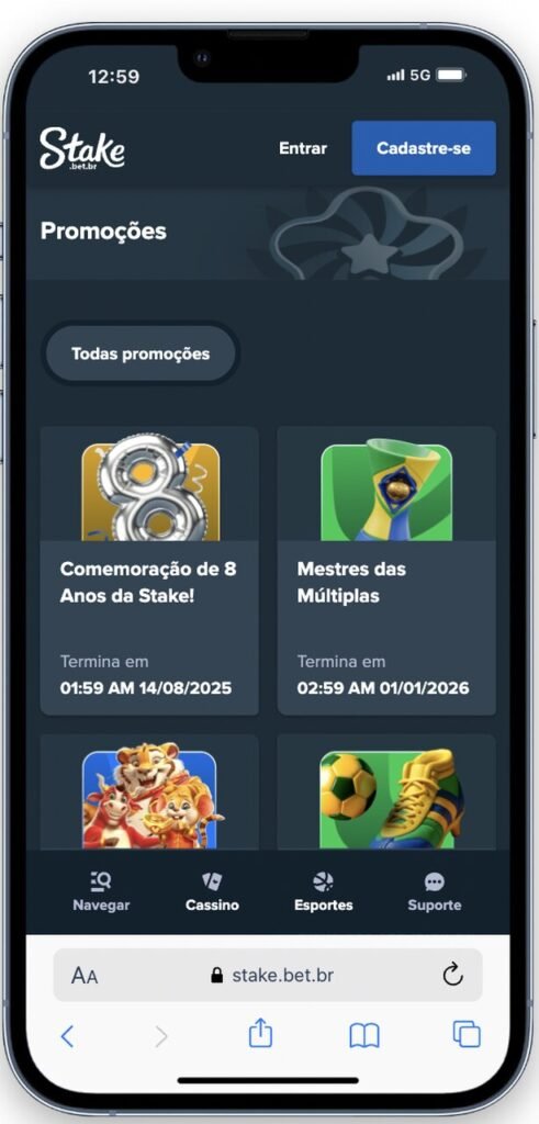 bônus sem depósito stake