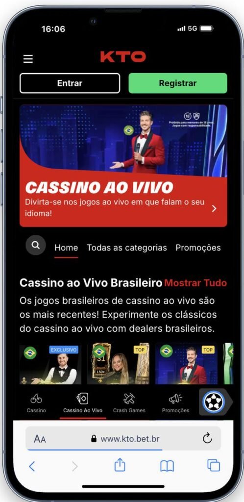 kto cassino ao vivo