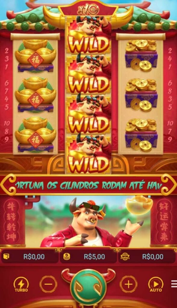 Imagem da tela para jogar o Fortune Ox.