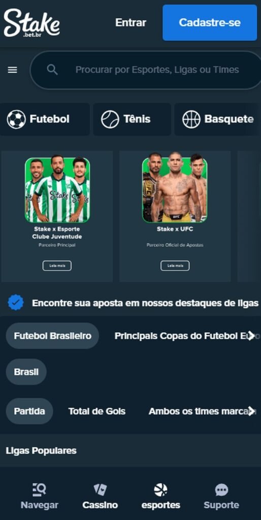 Stake &eacute; uma casa de apostas com cash out