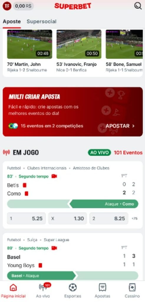 Superbet &eacute; uma casa de apostas com cash out