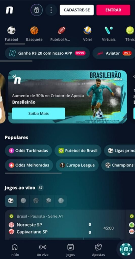 Novibet &eacute; uma casa de apostas com cash out