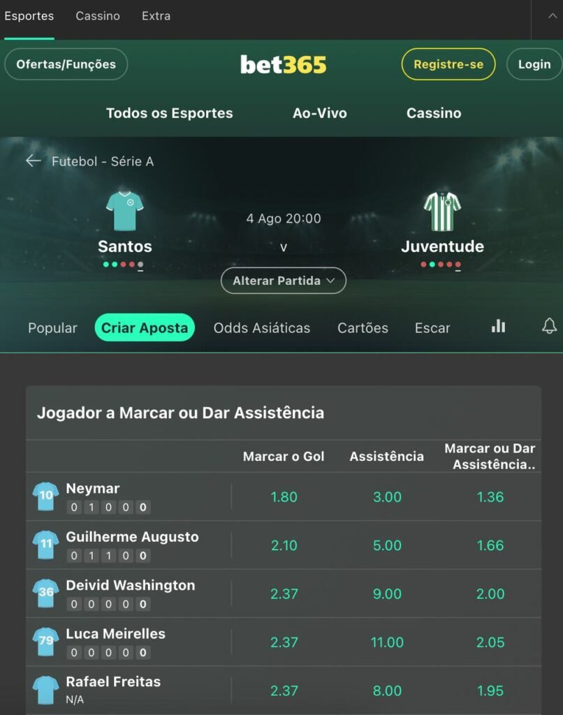 criador de aposta bet365