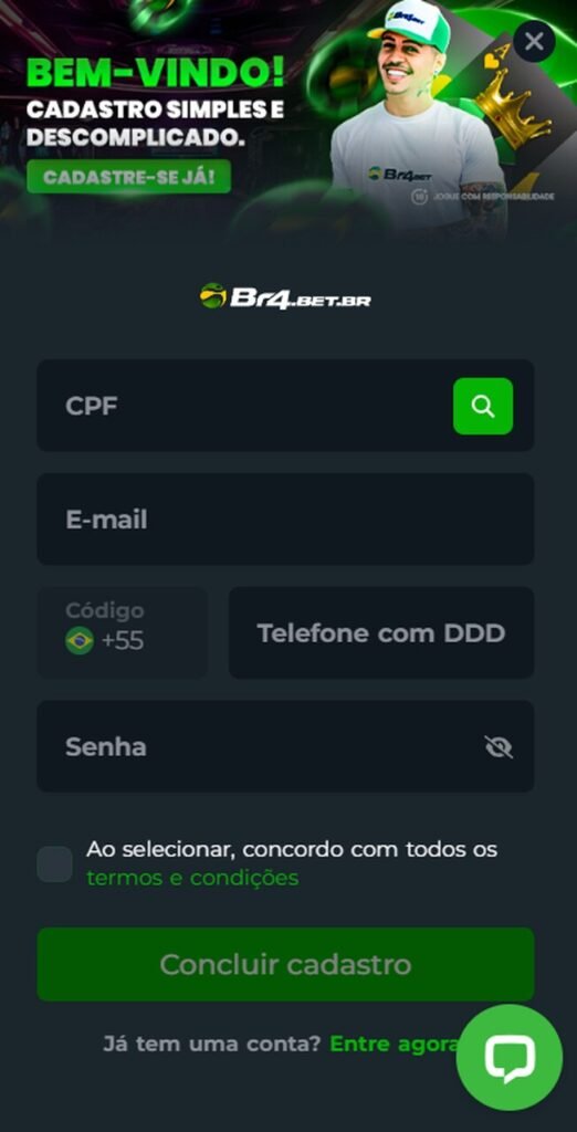 C&oacute;digo promocional Br4bet: Veja como ativar ofertas ao se cadastrar na plataforma
