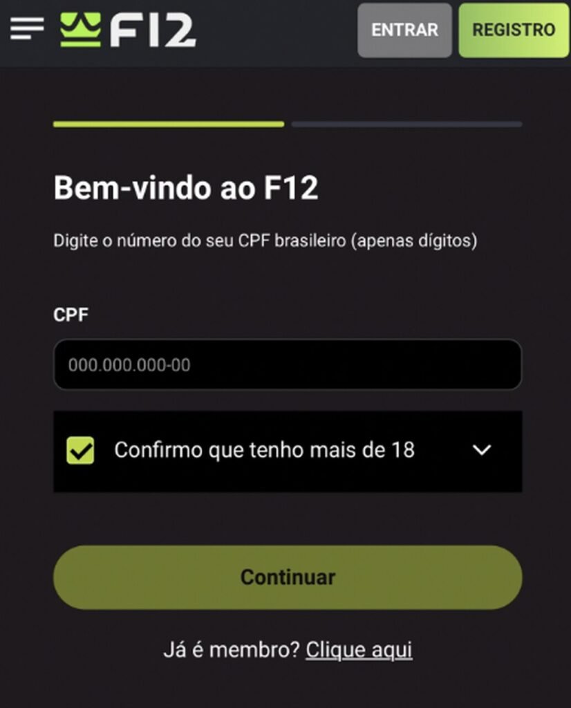 registro f12bet para apostar no super mundial
