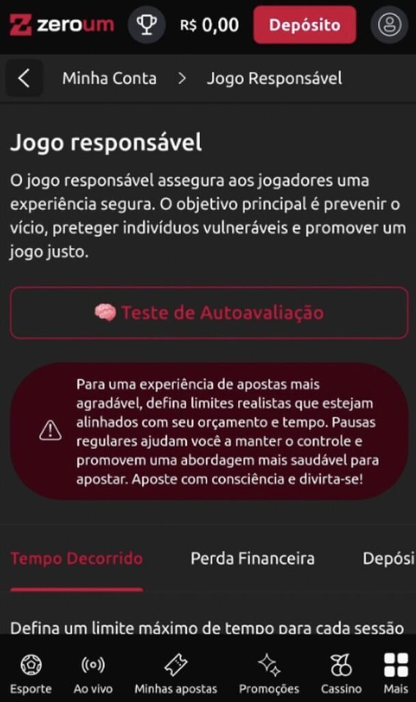 jogo responsável zeroum