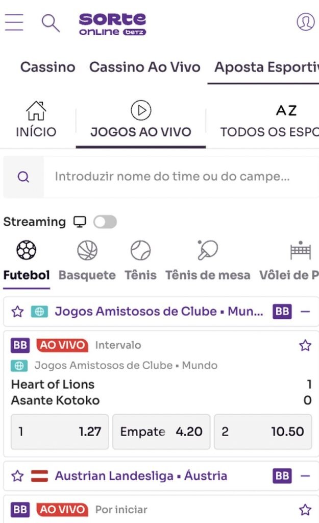 melhor site sorte online