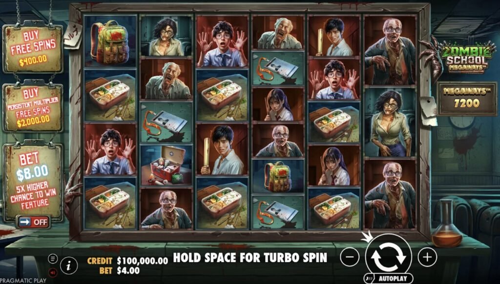 jogo Zombie School Megaways