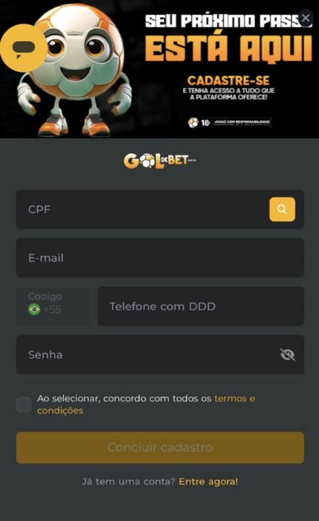 registro na goldebet