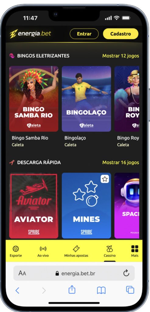 jogos de cassino no app energiabet