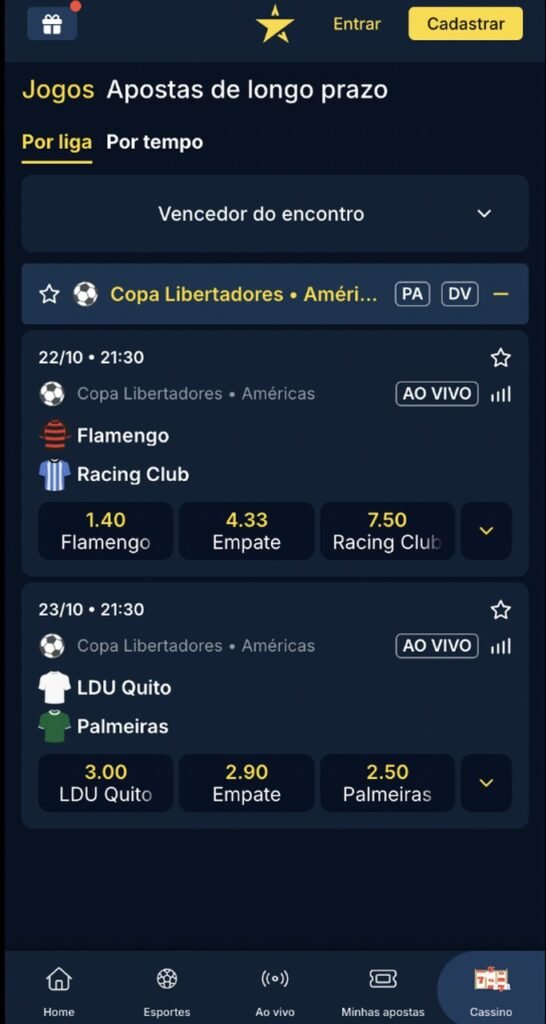 apostas na libertadores na estrelabet