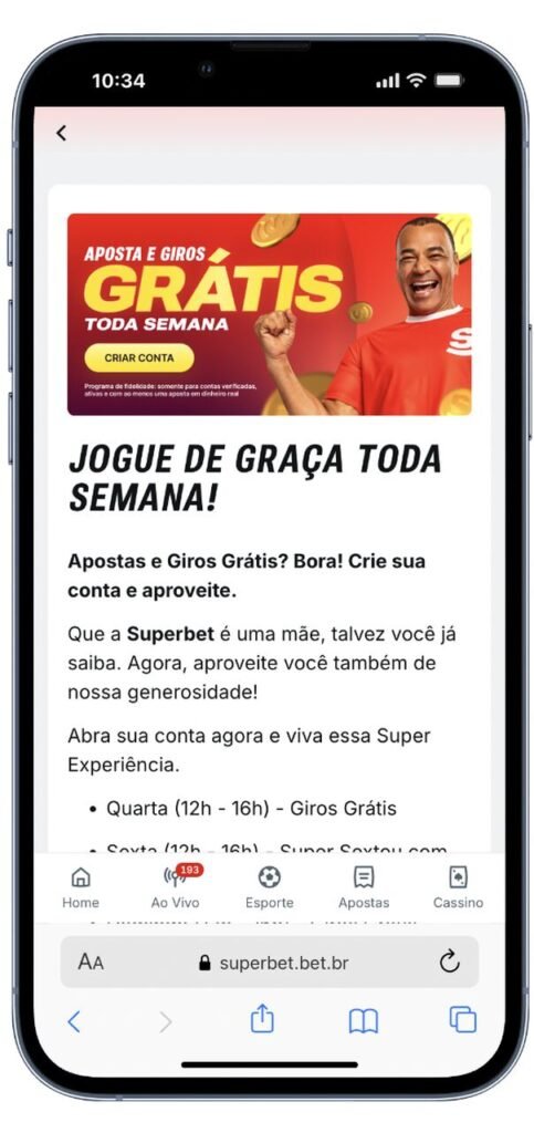 superspin da superbet para giros gr&aacute;tis 