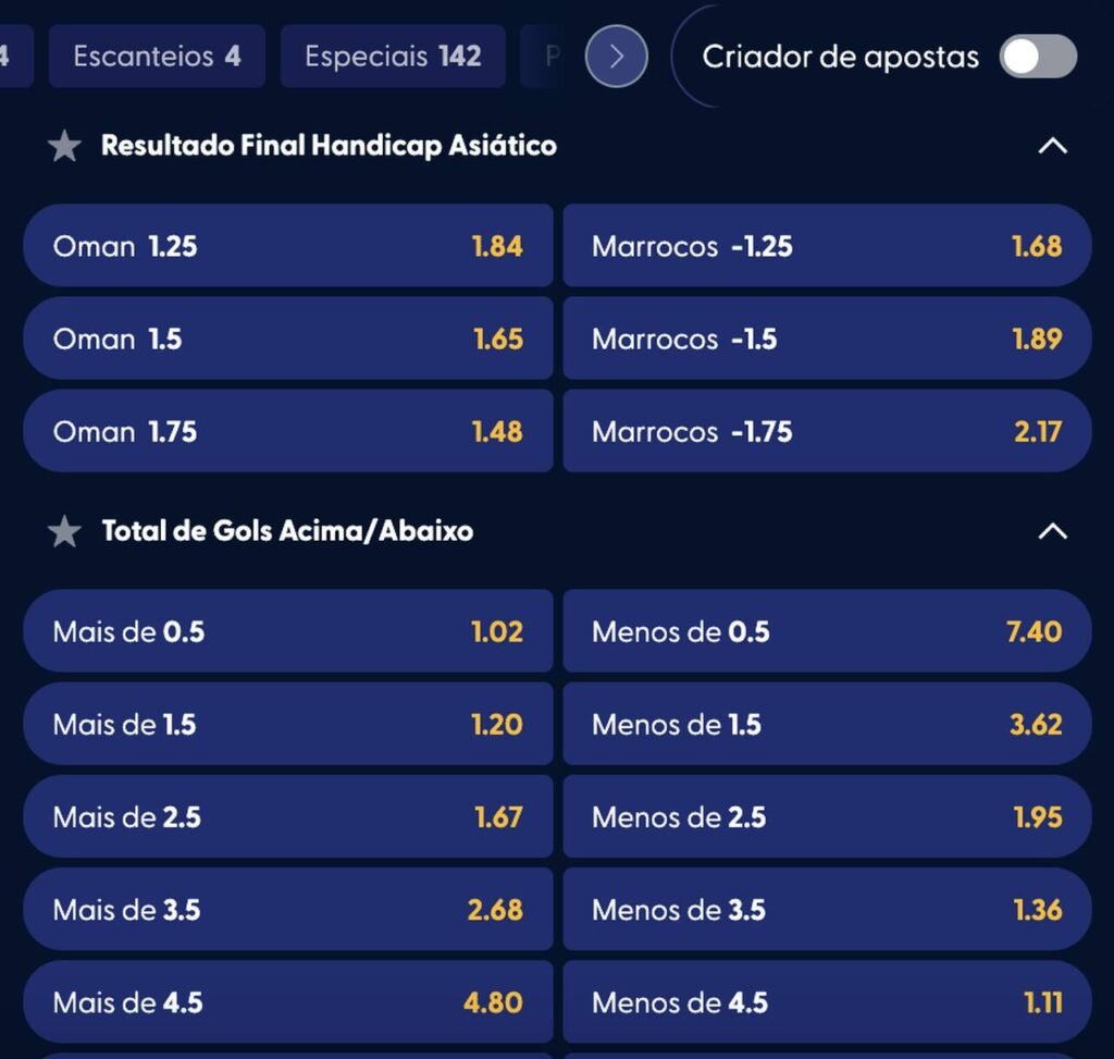 aposta em handicap na copa do mundo de 26