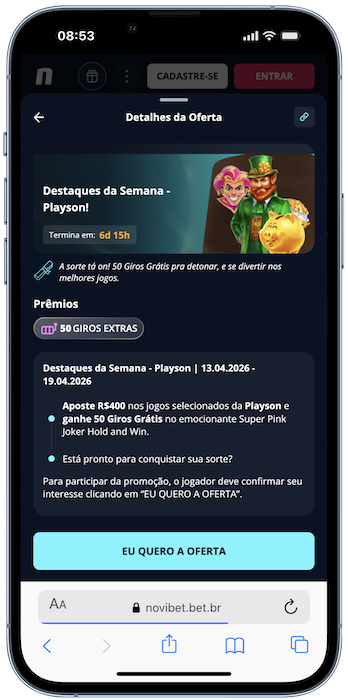 jogo da semana novibet cassinos com rodadas gr&aacute;tis