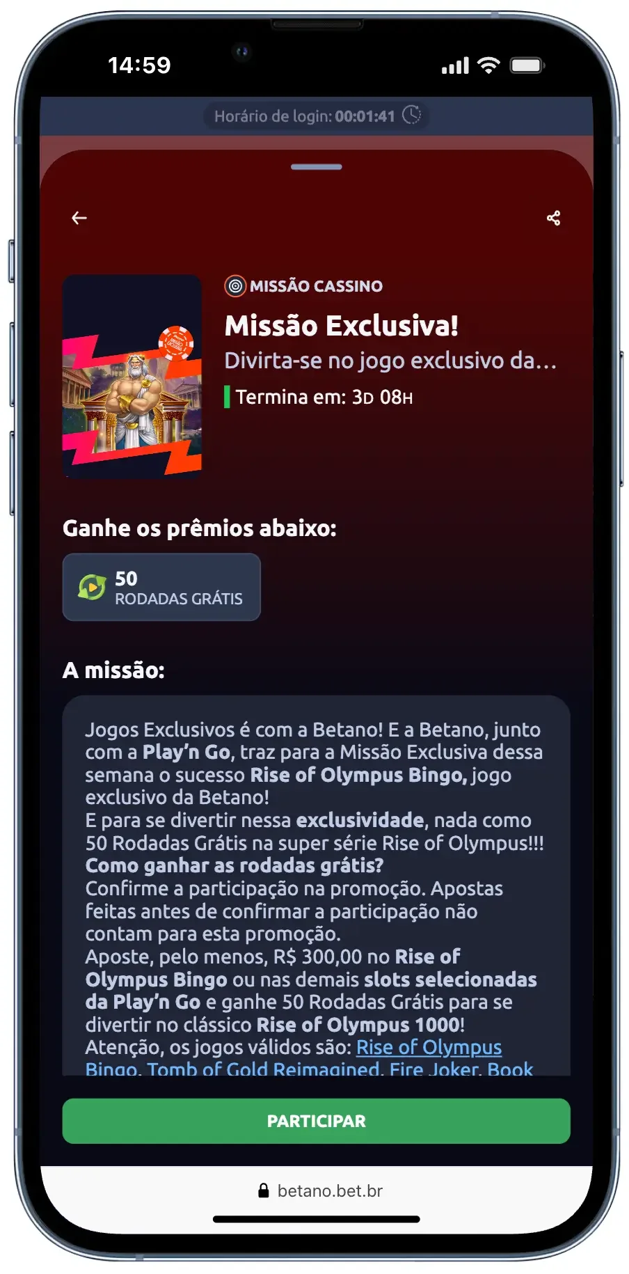 betano cassino com rodadas gratis