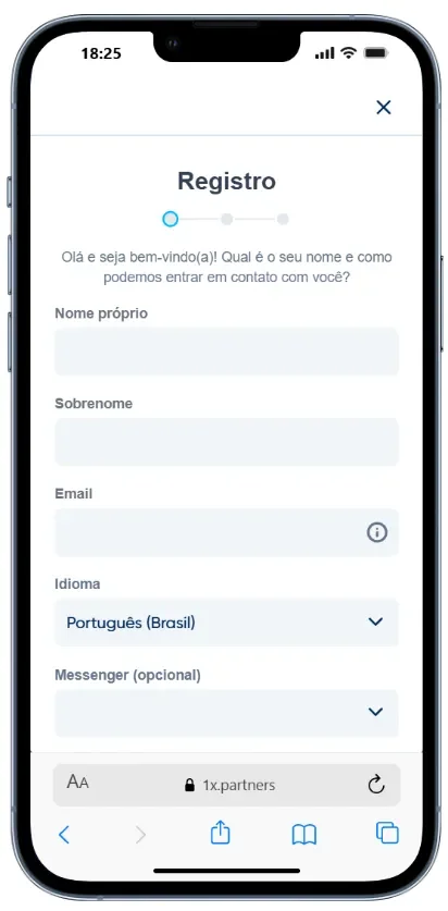 1XBET afiliados registro