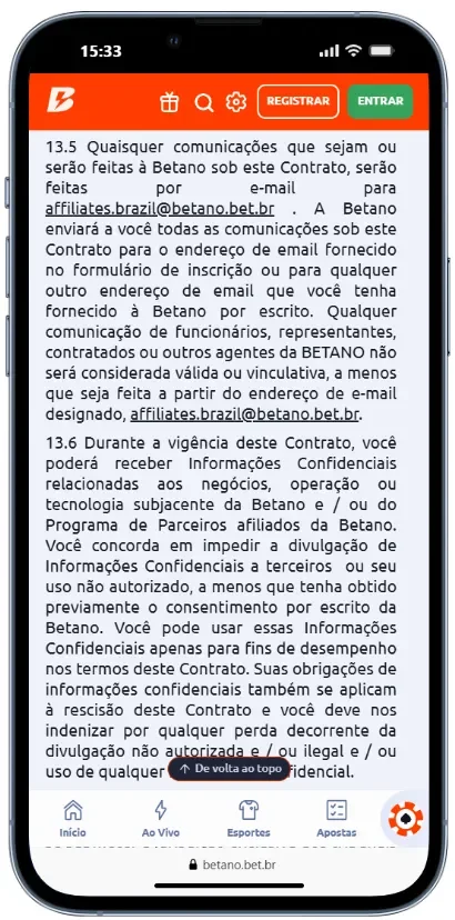 betano afiliados contato