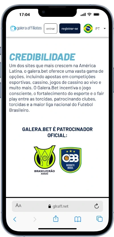 galera afiliados credibilidade