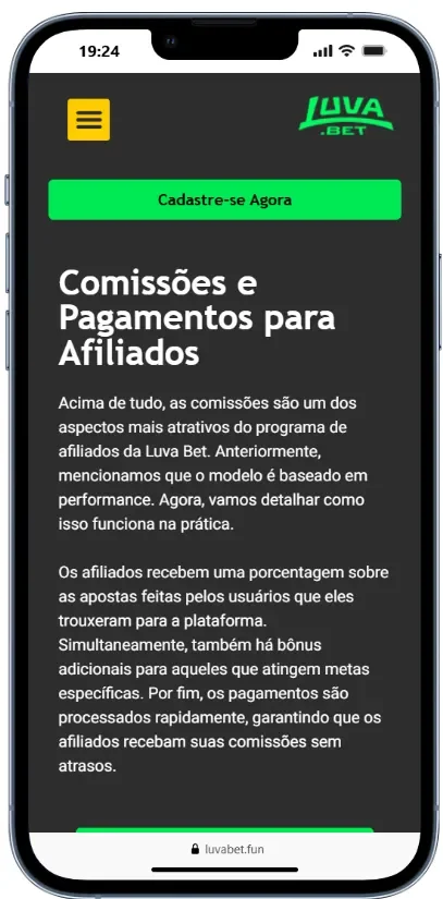 luvabet afiliados comissoes