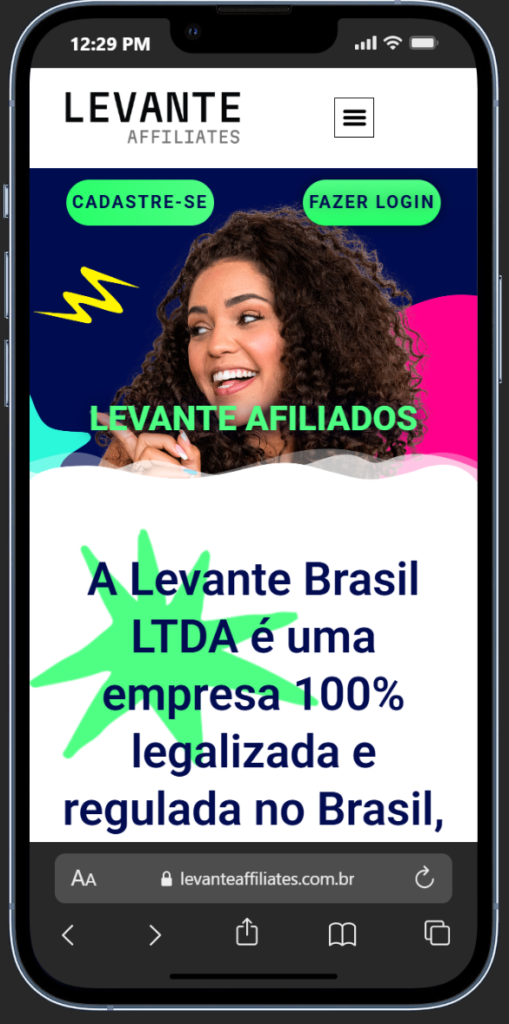 Programa de afiliados Lottoland - cadastrar-se