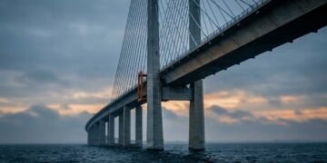 Travessia de Øresund entre Dinamarca e Suécia
