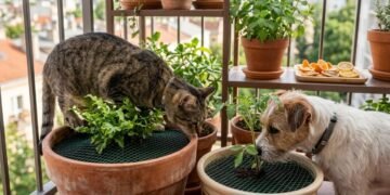 Hortelã do gênero Mentha e aromas cítricos podem afastar alguns pets, mas não substituem uma proteção segura dos vasos