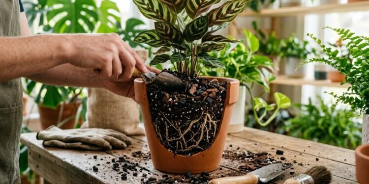 O carvão vegetal nas plantas pode modificar propriedades do substrato, mas não substitui drenagem e rega adequadas