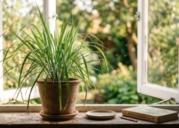A citronela verdadeira pode liberar compostos aromáticos no ambiente, mas o simples cultivo em vasos não cria uma barreira garantida contra mosquitos