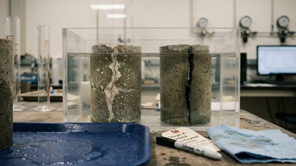 Como o concreto romano consegue fechar pequenas fissuras