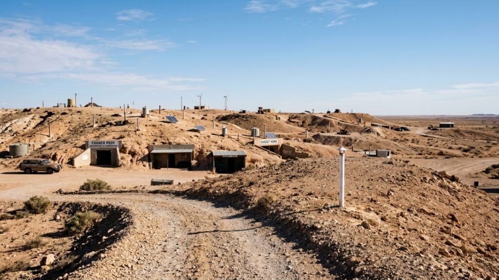 Como Coober Pedy construiu parte da cidade debaixo da terra