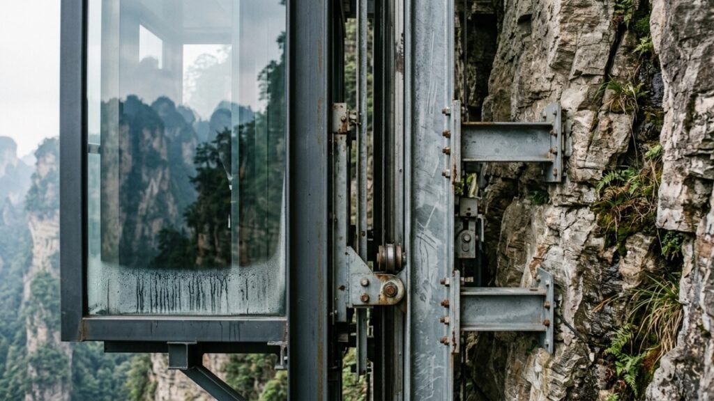 Como funciona o elevador de vidro Bailong em Zhangjiajie