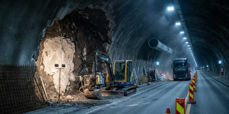 Modernização do túnel de Lærdal na Noruega