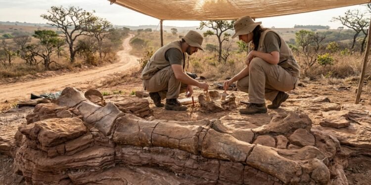 O maior dinossauro já encontrado no Brasil saiu do chão desta cidade mineira, hoje o único Geoparque Mundial do Sudeste