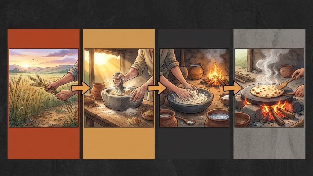 Pão de 14.400 anos feito antes da agricultura