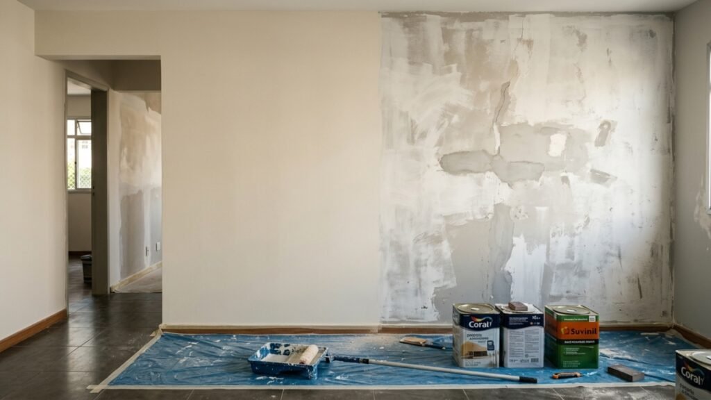 Custo para pintar uma casa de 100 m² por dentro e por fora