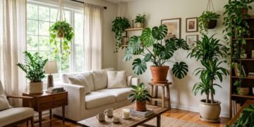 Plantas para sala combinam impacto visual e manutenção simples quando a espécie é escolhida de acordo com o espaço e a luz disponível