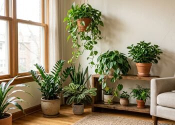 Plantas de meia-sombra podem funcionar bem em apartamentos quando recebem claridade abundante e filtrada, sem exposição prolongada ao sol forte