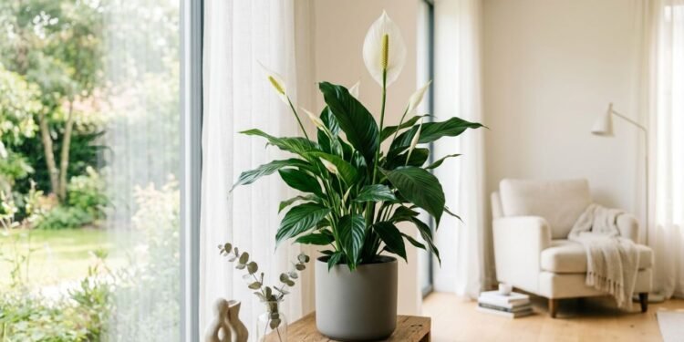 O lírio-da-paz Spathiphyllum ganhou fama como purificador do ar, mas seu principal valor dentro de casa continua sendo ornamental
